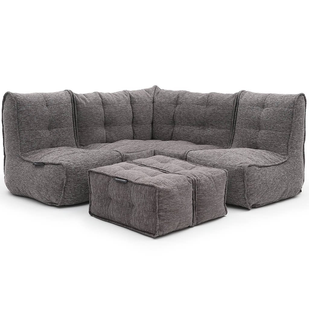 Mod 4 Corner Deluxe Modulsofa Luscious Gray Innedørs modulsofa