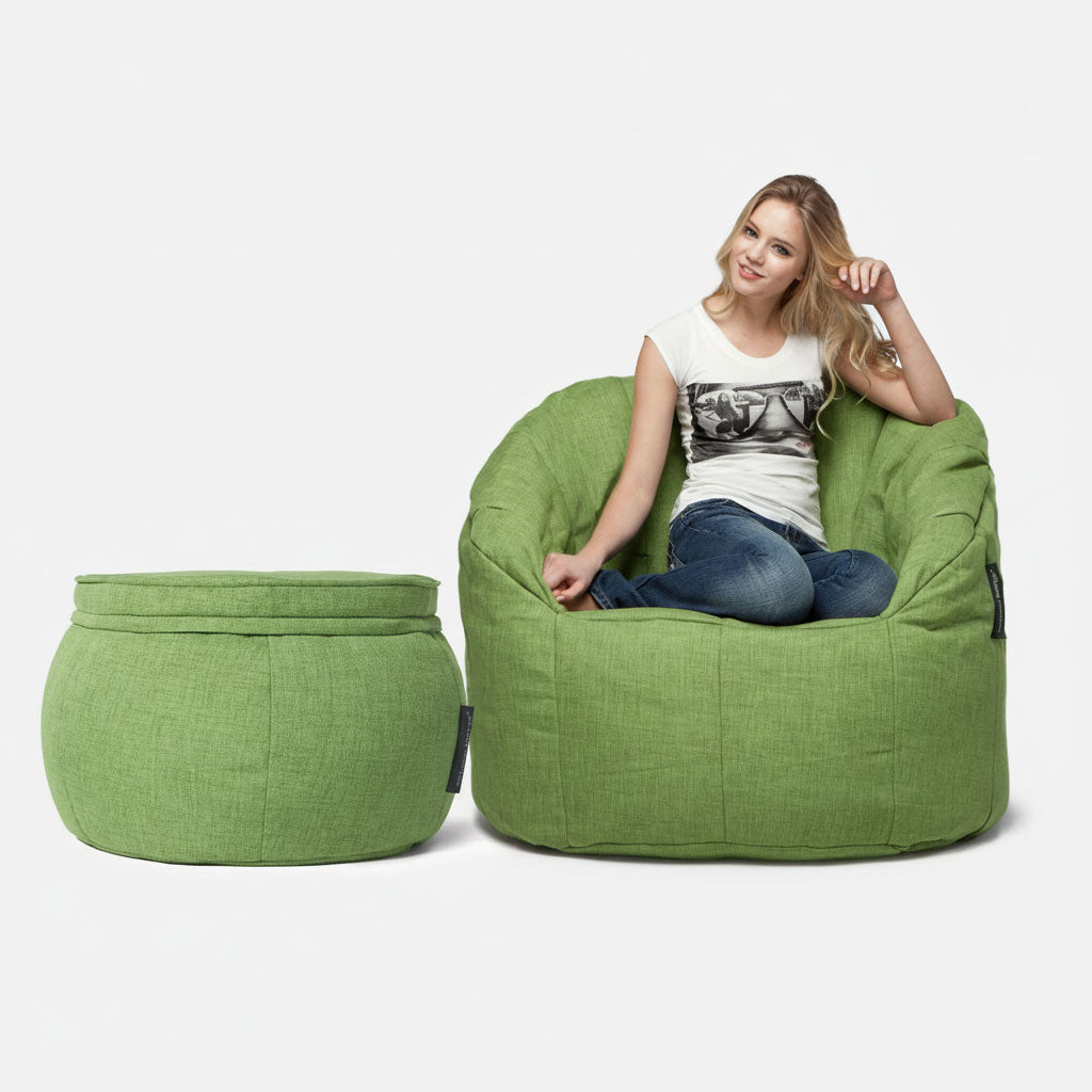 Butterfly Chaise Sett Lime Citrus Innedørs sett