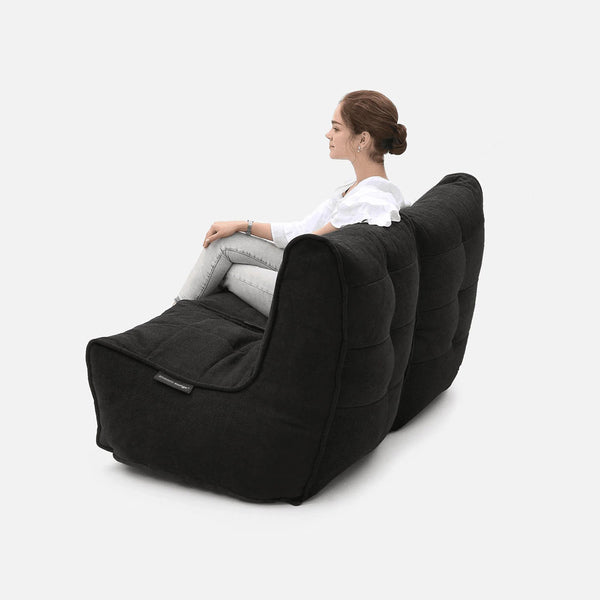 Twin Couch Modulsofa Black Sapphire Innedørs saccosekk