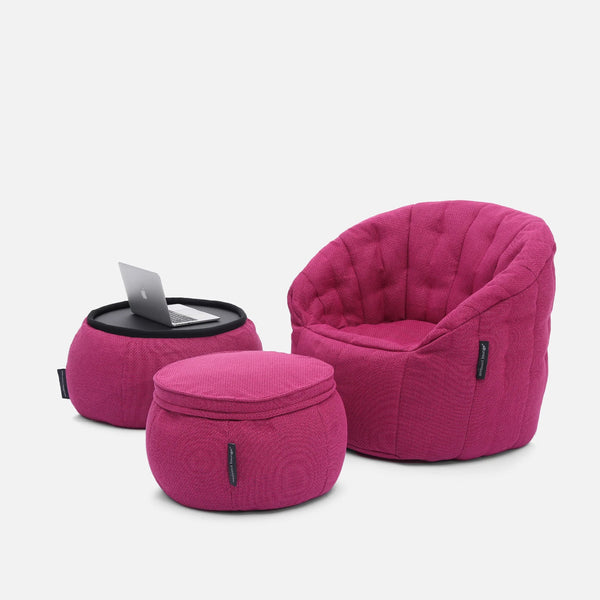 Wing Ottoman Sakura Pink Innedørs saccosekk