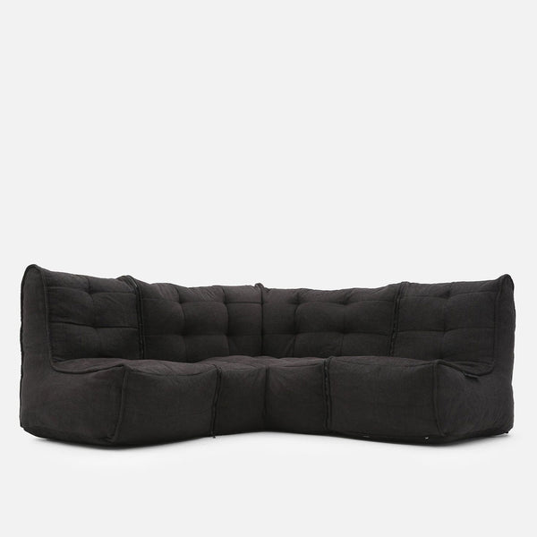 Mod 3 Cozy Corner Modulsofa Black Sapphire Innedørs modulsofa