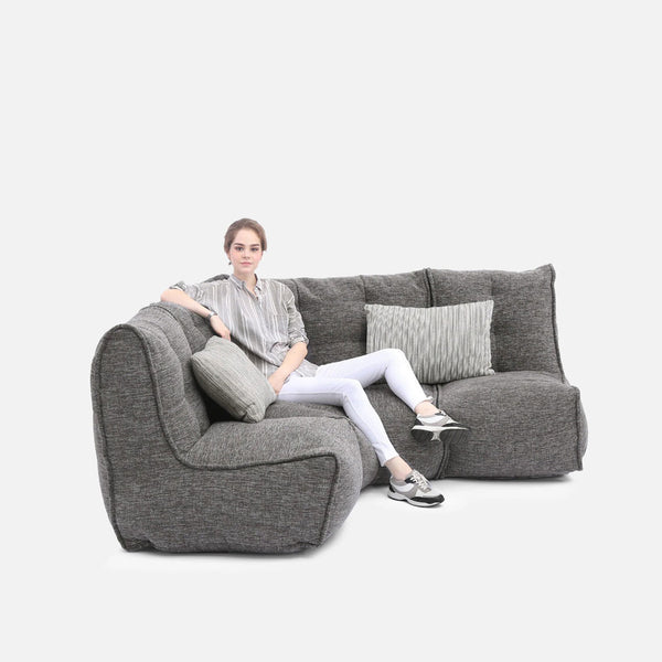 Mod 3 Cozy Corner Modulsofa Luscious Gray Innedørs modulsofa