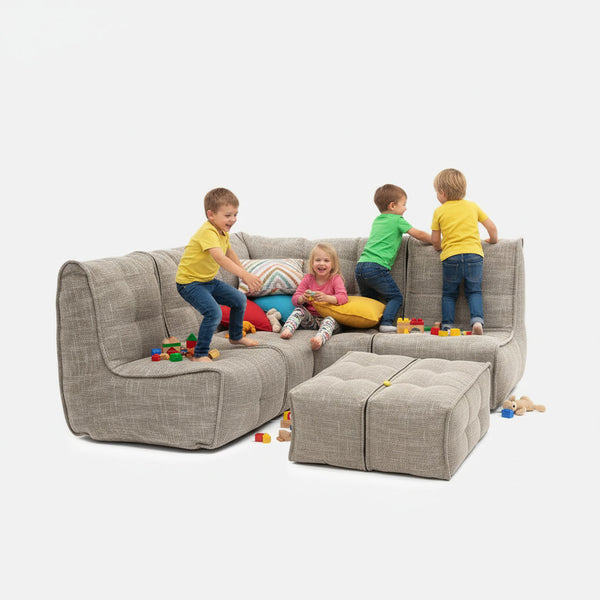 Mod 4 Corner Deluxe Modulsofa Eco Weave Innedørs modulsofa