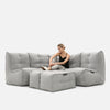 Mod 4 Corner Deluxe Modulsofa Keystone Gray Innedørs modulsofa