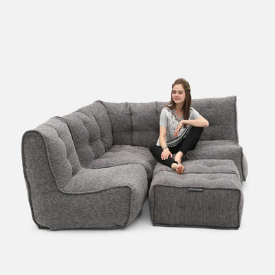 Mod 4 Corner Deluxe Modulsohva Luscious Gray 