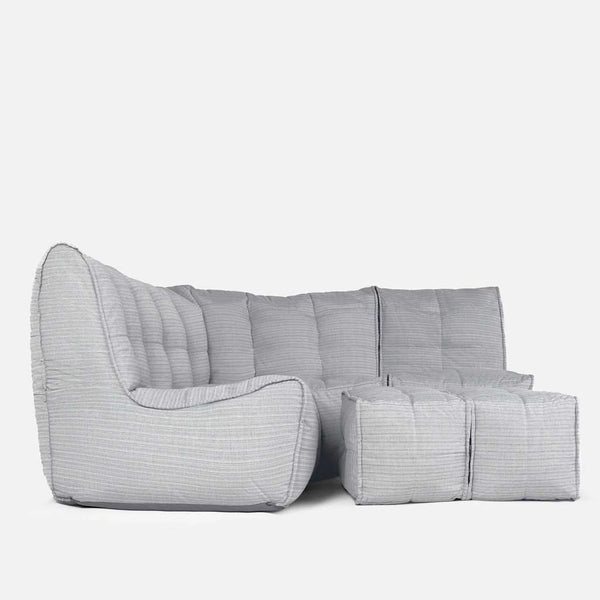 Mod 4 Corner Deluxe Modulisohva Silverline Ulkokäyttöön tarkoitettu modulisohva