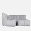 Mod 4 Corner Deluxe Modulisohva Silverline Ulkokäyttöön tarkoitettu modulisohva