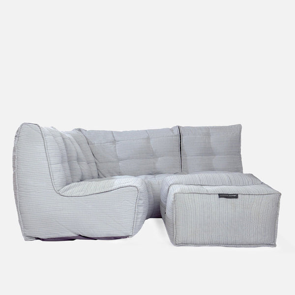 Mod 4 Corner Deluxe Modulisohva Silverline Ulkokäyttöön tarkoitettu modulisohva