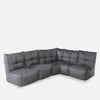 Mod 4 L Sofa Modulsofa Titanium Weave Utendørs modulsofa