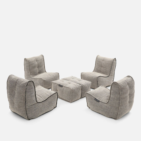 Mod 4 Quad Couch Moduulisohva Eco Weave Sisäkäyttöön tarkoitettu moduulisohva