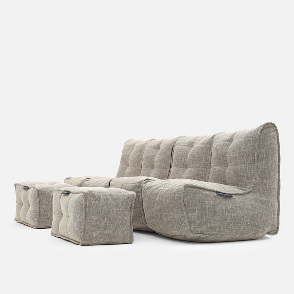 Mod 4 Quad Couch Moduulisohva Eco Weave Sisäkäyttöön tarkoitettu moduulisohva