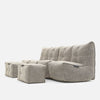 Mod 4 Quad Couch Moduulisohva Eco Weave Sisäkäyttöön tarkoitettu moduulisohva