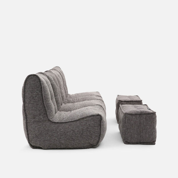 Mod 4 Quad Couch Moduulisohva Luscious Gray Sisäkäyttöön tarkoitettu moduulisohva
