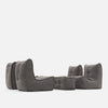 Mod 4 Quad Couch Moduulisohva Luscious Gray Sisäkäyttöön tarkoitettu moduulisohva