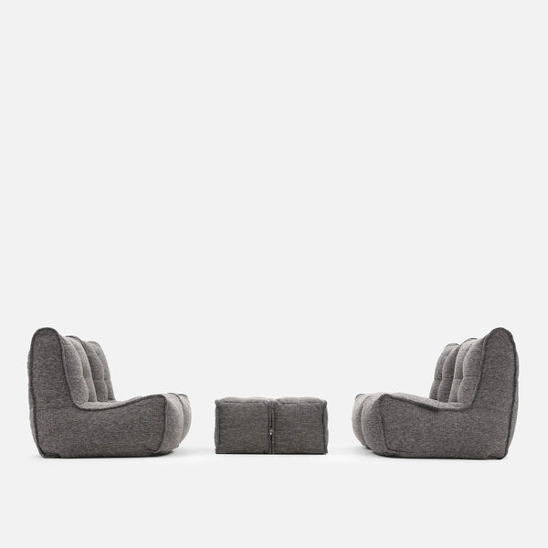 Mod 4 Quad Couch Moduulisohva Luscious Gray Sisäkäyttöön tarkoitettu moduulisohva