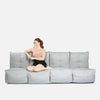 Mod 4 Quad Couch Modulsofa Silverline Utendørs modulsofa
