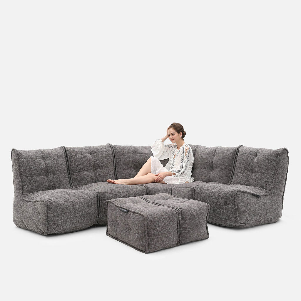 Mod 5 Living Lounge Modulsofa Luscious Gray Innedørs modulsofa