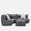 Mod 5 Living Lounge Modulsofa Titanium Weave Utendørs modulsofa