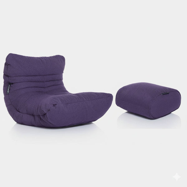 Ottoman Aubergine Dream Innedørs saccosekk