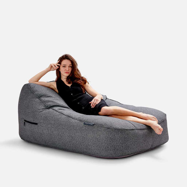 Satellite Twin Sofa Titanium Weave Utendørs saccosekk