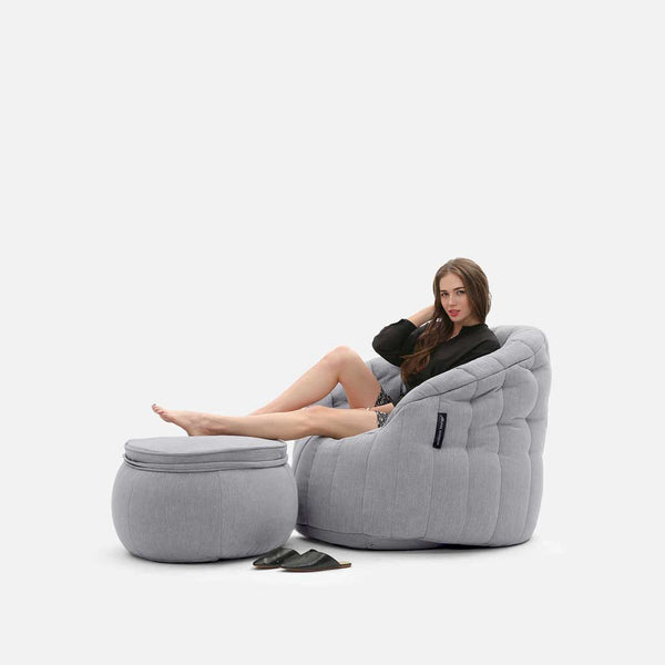 Wing Ottoman Keystone Gray Innedørs säkkituoli