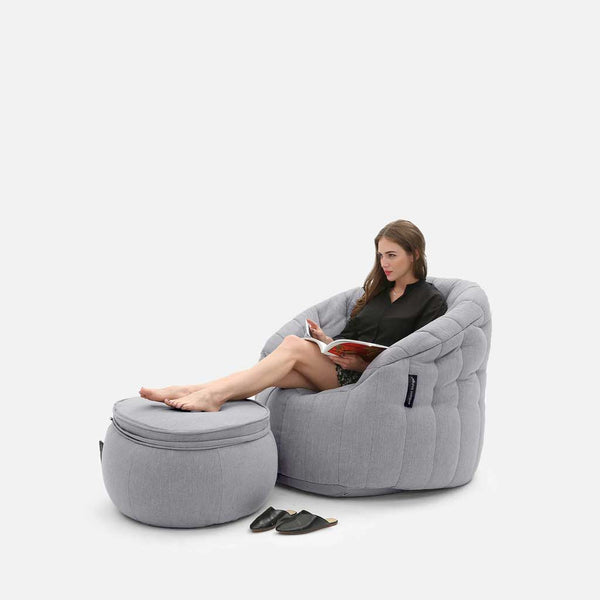 Wing Ottoman Keystone Gray Innedørs säkkituoli