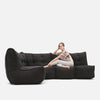 Mod 4 L Sofa Moduulisohva Black Sapphire Sisäkäyttöön tarkoitettu moduulisohva