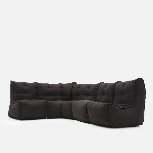 Mod 4 L Sofa Moduulisohva Black Sapphire Sisäkäyttöön tarkoitettu moduulisohva