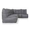 Mod 4 L Sofa Modulsofa Titanium Weave Utendørs modulsofa