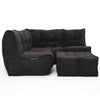 Mod 4 Corner Deluxe Modulsofa Black Sapphire Innedørs modulsofa