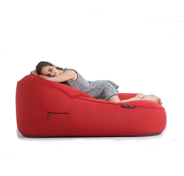 Satellite Twin Sofa Crimson Vibe (Sunbrella) Utendørs saccosekk