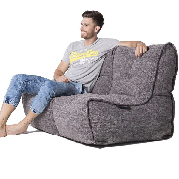 Twin Couch Modulsofa Luscious Gray Innedørs saccosekk