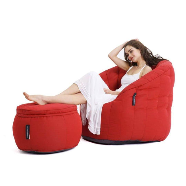 Butterfly Chaise Sett Crimson Vibe (Sunbrella) Utendørs sett